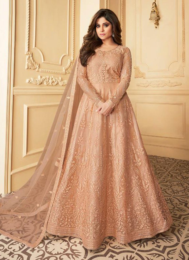 AASHIRWAD PEACOCK Fancy Designer Stylish Heavy Wedding Wear Butterfly Net With Front And Back Embroidery Work Salwar Suit Collection